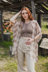 Lightweight Buffalo Check Kimono king-general-store-5710.myshopify.com