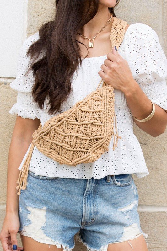 Macrame Sling Bag king-general-store-5710.myshopify.com