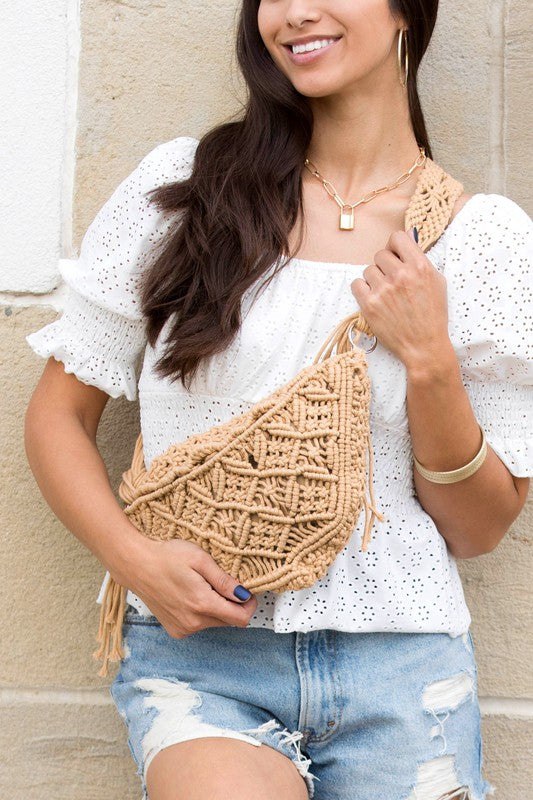 Macrame Sling Bag king-general-store-5710.myshopify.com