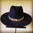 Bornea Leopard Suede Leather Hat Band Only king-general-store-5710.myshopify.com