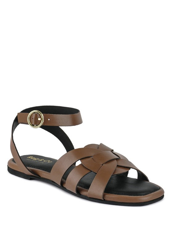 ASHTON Flat Ankle Strap Sandals king-general-store-5710.myshopify.com