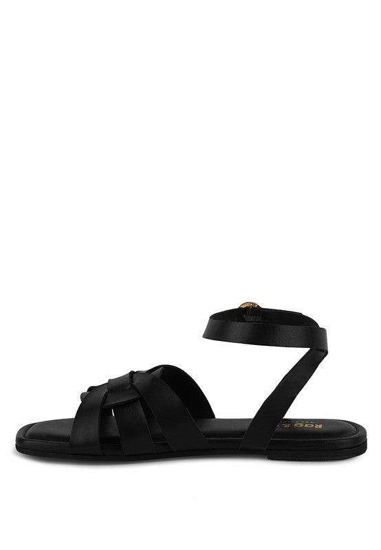 ASHTON Flat Ankle Strap Sandals king-general-store-5710.myshopify.com