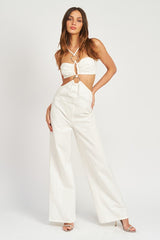 DOUBLE O RING CUT OUT JUMPSUIT