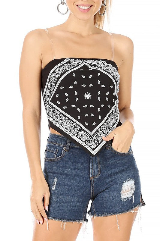 Paisley Print Bandana Top king-general-store-5710.myshopify.com