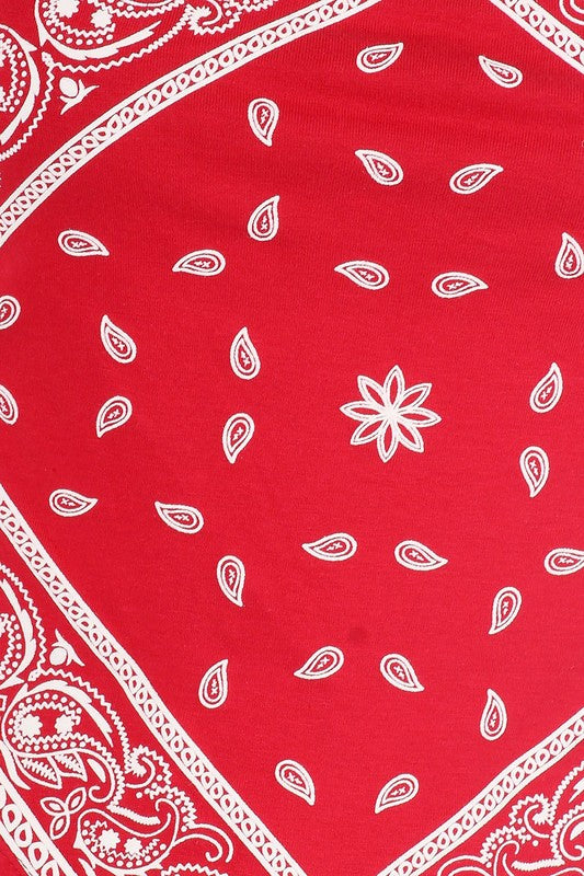 Paisley Print Bandana Top king-general-store-5710.myshopify.com