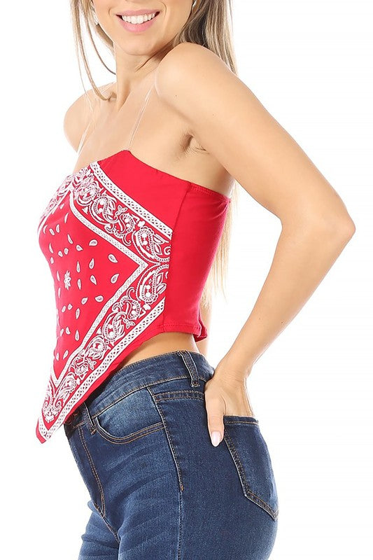 Paisley Print Bandana Top king-general-store-5710.myshopify.com