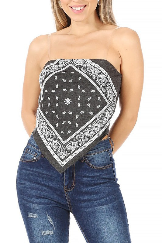 Paisley Print Bandana Top king-general-store-5710.myshopify.com