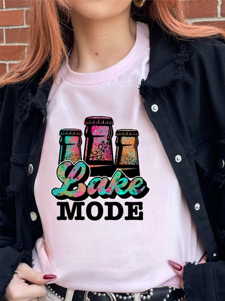 Lake Mode Colorful Graphic Tee king-general-store-5710.myshopify.com