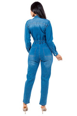 Denim Front Button Style Jumpsuit king-general-store-5710.myshopify.com