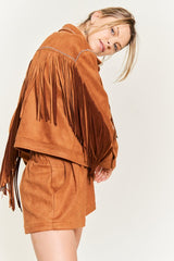 Soft Touch Suede Studded Fringe Jacket king-general-store-5710.myshopify.com