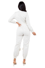 Cream Sexy Cargo Style Jumpsuit king-general-store-5710.myshopify.com