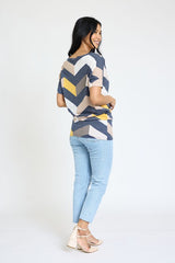 Chevron Dolman Top