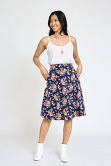 Printed Swing Skirt