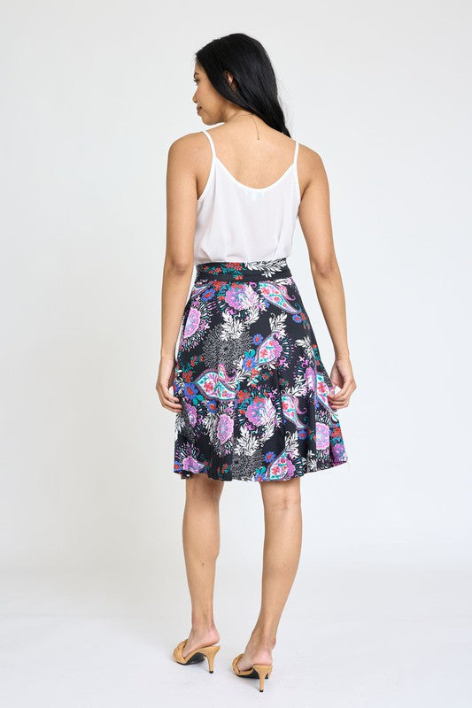 Printed Swing Skirt