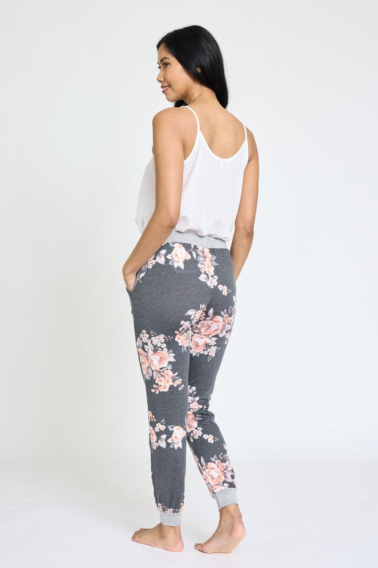 Floral Drawstring Jogger king-general-store-5710.myshopify.com