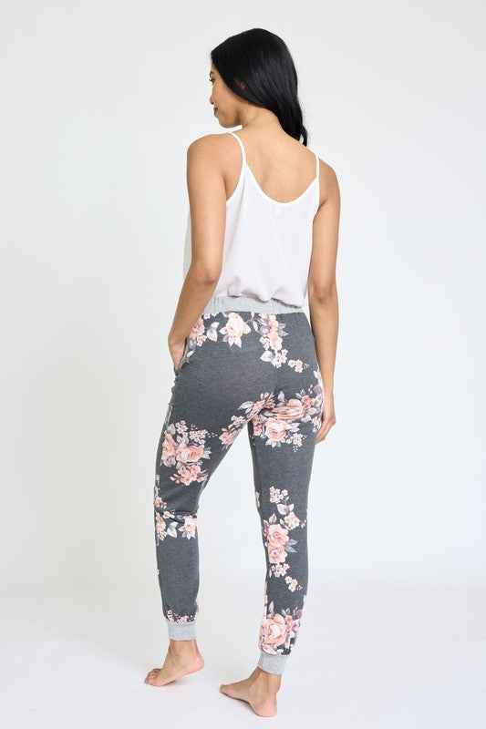 Floral Drawstring Jogger king-general-store-5710.myshopify.com