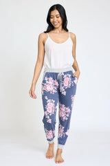 Floral Drawstring Jogger king-general-store-5710.myshopify.com