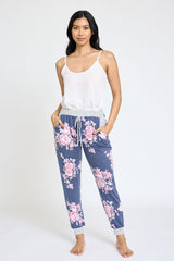 Floral Drawstring Jogger king-general-store-5710.myshopify.com