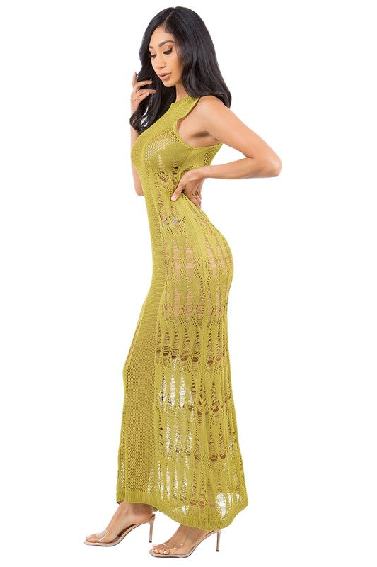 Green Sexy Fashion Crochet Dress king-general-store-5710.myshopify.com