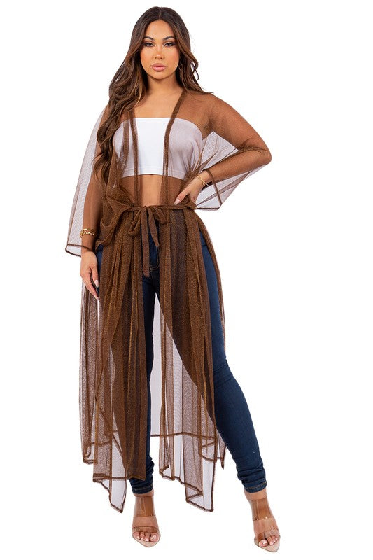 Brown Sexy Mesh Cover-Up king-general-store-5710.myshopify.com