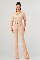 ATHINA WASHED DENIM HALF SLEEVE JUMPSUIT king-general-store-5710.myshopify.com