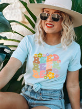 Groovy Flower Beer Softstyle Tee king-general-store-5710.myshopify.com