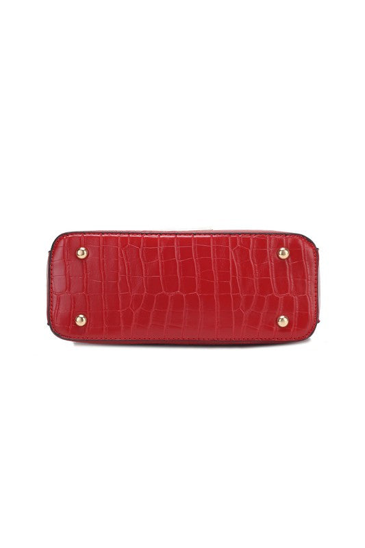 MKF Faux Crocodile-Embossed Shoulder Bag by Mia k king-general-store-5710.myshopify.com