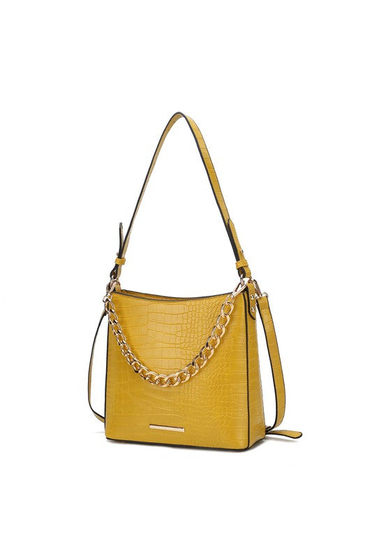 MKF Faux Crocodile-Embossed Shoulder Bag by Mia k king-general-store-5710.myshopify.com