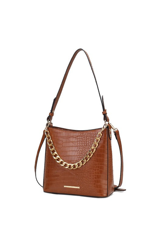 MKF Faux Crocodile-Embossed Shoulder Bag by Mia k king-general-store-5710.myshopify.com