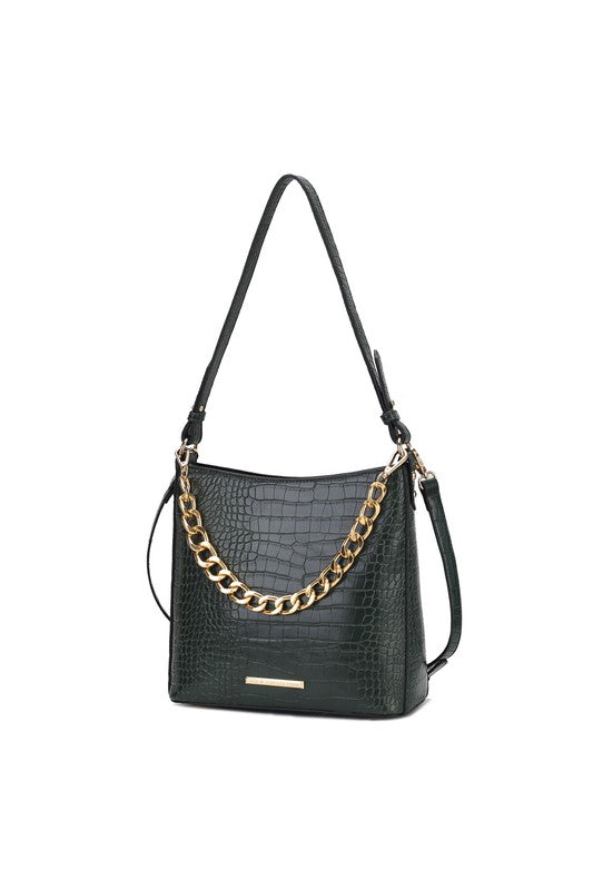 MKF Faux Crocodile-Embossed Shoulder Bag by Mia k king-general-store-5710.myshopify.com