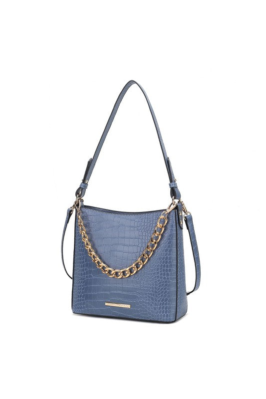 MKF Faux Crocodile-Embossed Shoulder Bag by Mia k king-general-store-5710.myshopify.com