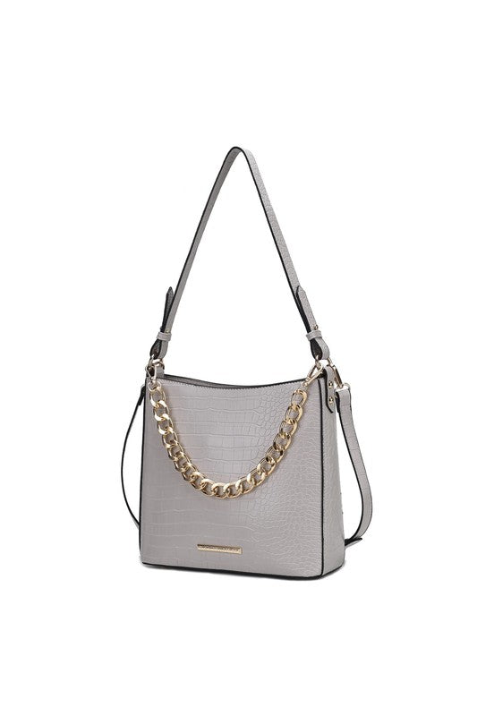 MKF Faux Crocodile-Embossed Shoulder Bag by Mia k king-general-store-5710.myshopify.com