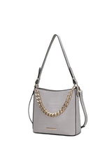 MKF Faux Crocodile-Embossed Shoulder Bag by Mia k king-general-store-5710.myshopify.com