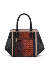 MKF Collection Daisy Croco Satchel & Wallet by Mia king-general-store-5710.myshopify.com