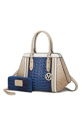 MKF Collection Daisy Croco Satchel & Wallet by Mia king-general-store-5710.myshopify.com