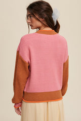 Color Block Ribbed Knit Sweater king-general-store-5710.myshopify.com