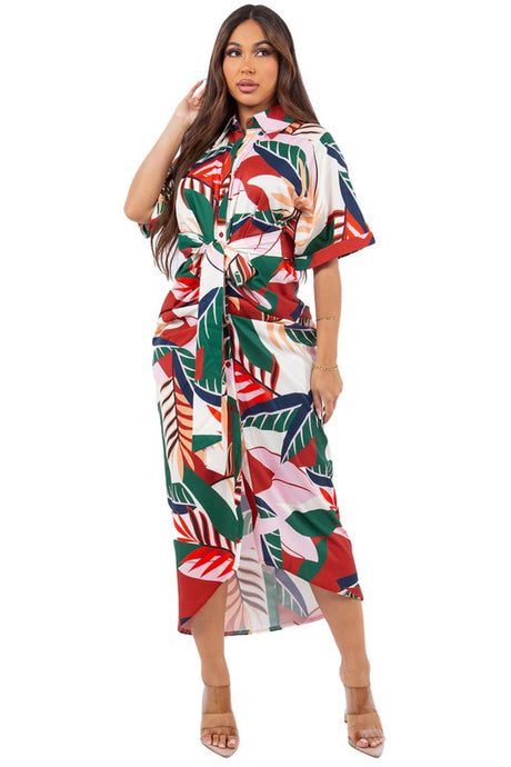 Red Floral Summer Maxi Dress king-general-store-5710.myshopify.com