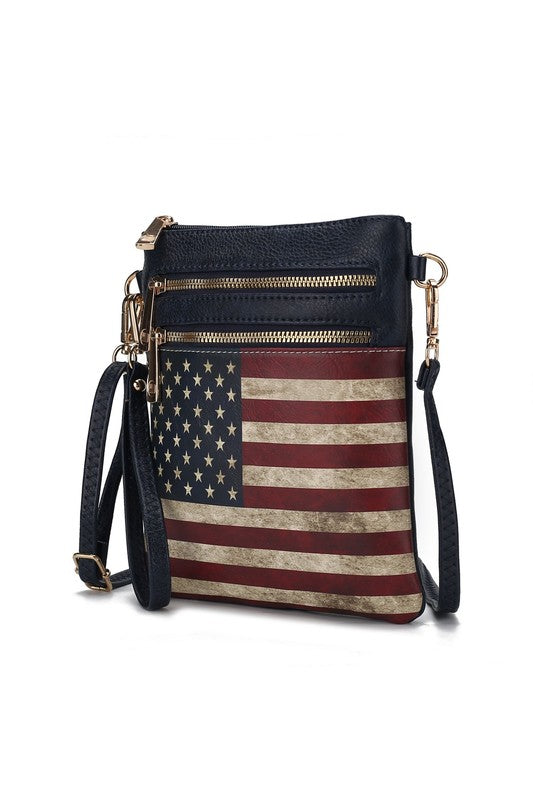 MKF Genesis Printed Flag Crossbody Bag by Mia K king-general-store-5710.myshopify.com