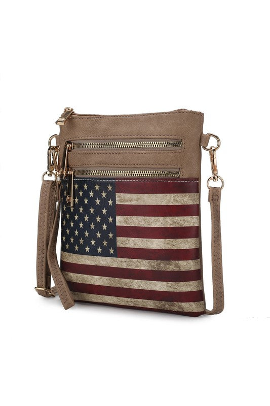 MKF Genesis Printed Flag Crossbody Bag by Mia K king-general-store-5710.myshopify.com