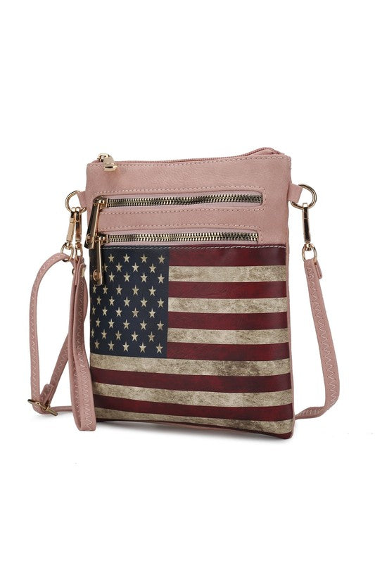 MKF Genesis Printed Flag Crossbody Bag by Mia K king-general-store-5710.myshopify.com