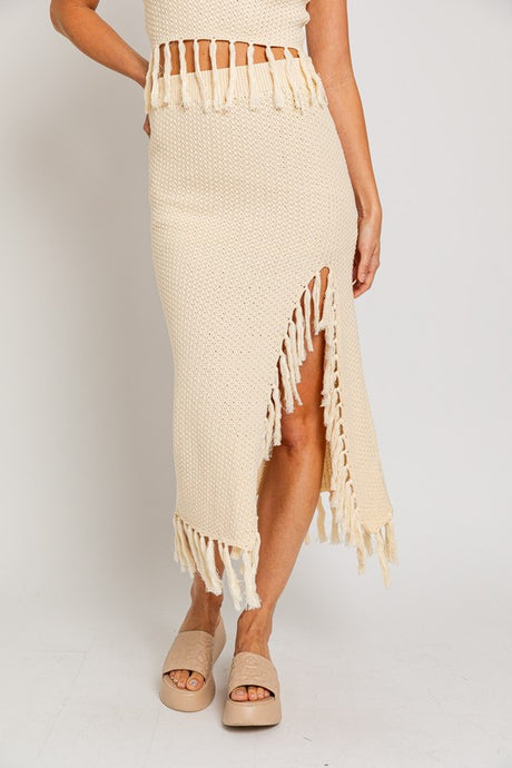 Tassel Detail Sweater Midi Skirt king-general-store-5710.myshopify.com