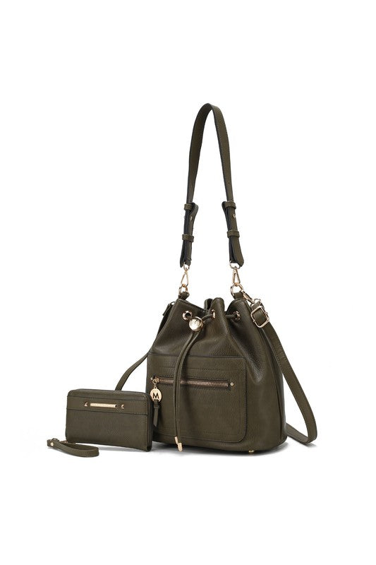 MKF Larissa Bucket Handbag with Wallet by Mia K king-general-store-5710.myshopify.com