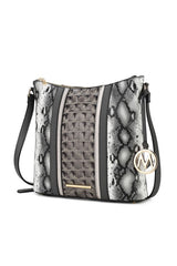 MKF Meline Crocodile and Snake Embossed Shoulder king-general-store-5710.myshopify.com