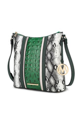 MKF Meline Crocodile and Snake Embossed Shoulder king-general-store-5710.myshopify.com