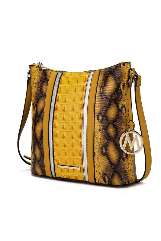 MKF Meline Crocodile and Snake Embossed Shoulder king-general-store-5710.myshopify.com