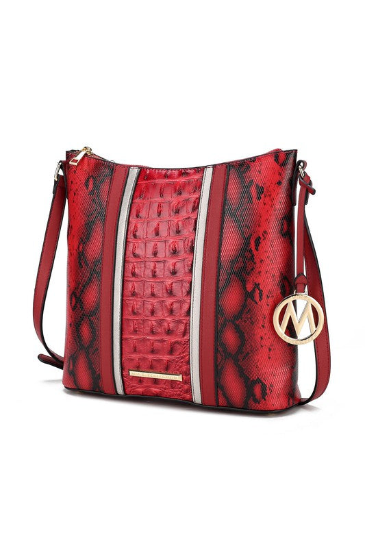 MKF Meline Crocodile and Snake Embossed Shoulder king-general-store-5710.myshopify.com