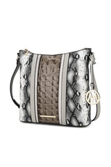 MKF Meline Crocodile and Snake Embossed Shoulder king-general-store-5710.myshopify.com