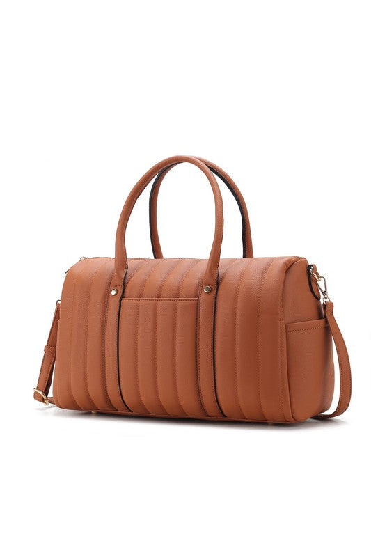 MFK Collection Luana Quilted Duffle Bag by Mia K king-general-store-5710.myshopify.com