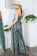 Halter Jumpsuit Cut Out Wide Leg with Pockets king-general-store-5710.myshopify.com