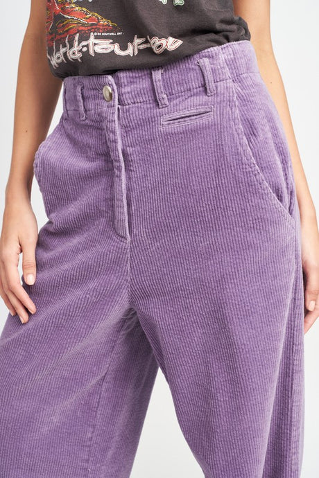 Purple Wide Leg Corduroy Pants king-general-store-5710.myshopify.com